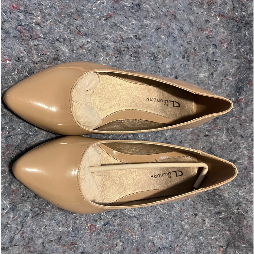 Tan Patent Wedge 10W New